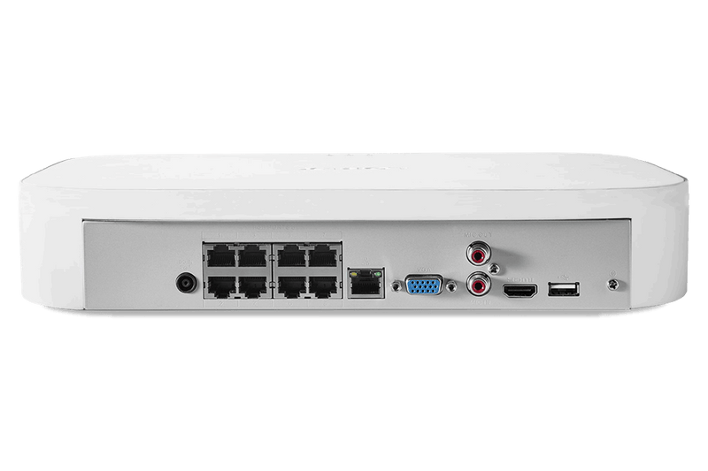 4K 8-channel 2TB Wired NVR System with 6 Cameras - Lorex Corporation