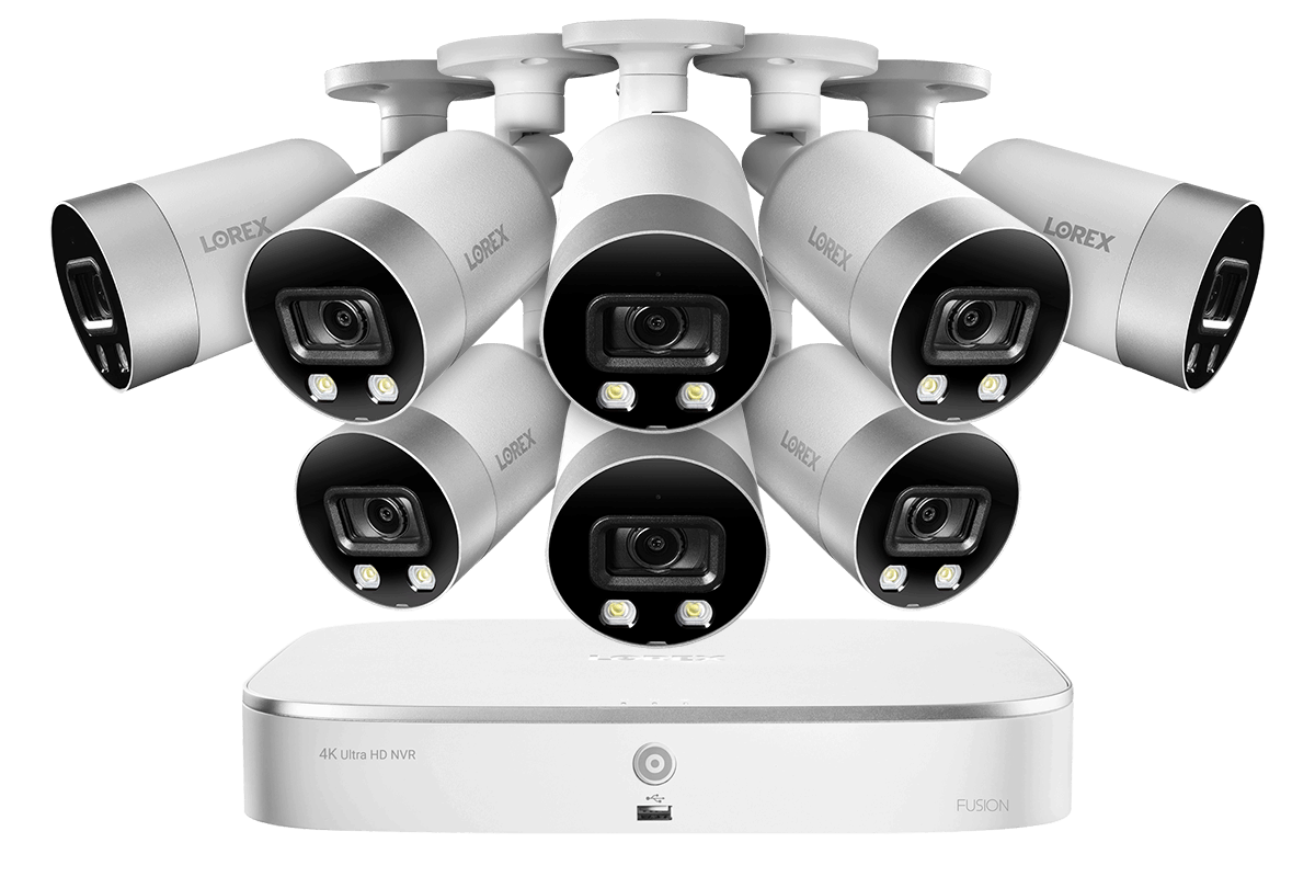 4K 8-channel 2TB Wired NVR System with 8 Smart Deterrence Cameras - Lorex Corporation