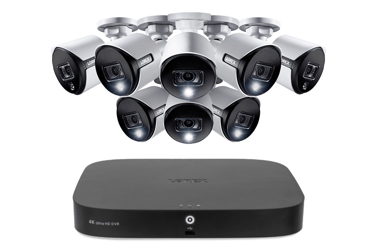 4K 8-Channel 2TB Wired NVR System with Smart Deterrence and Smart Motion Detection Cameras - Lorex Corporation