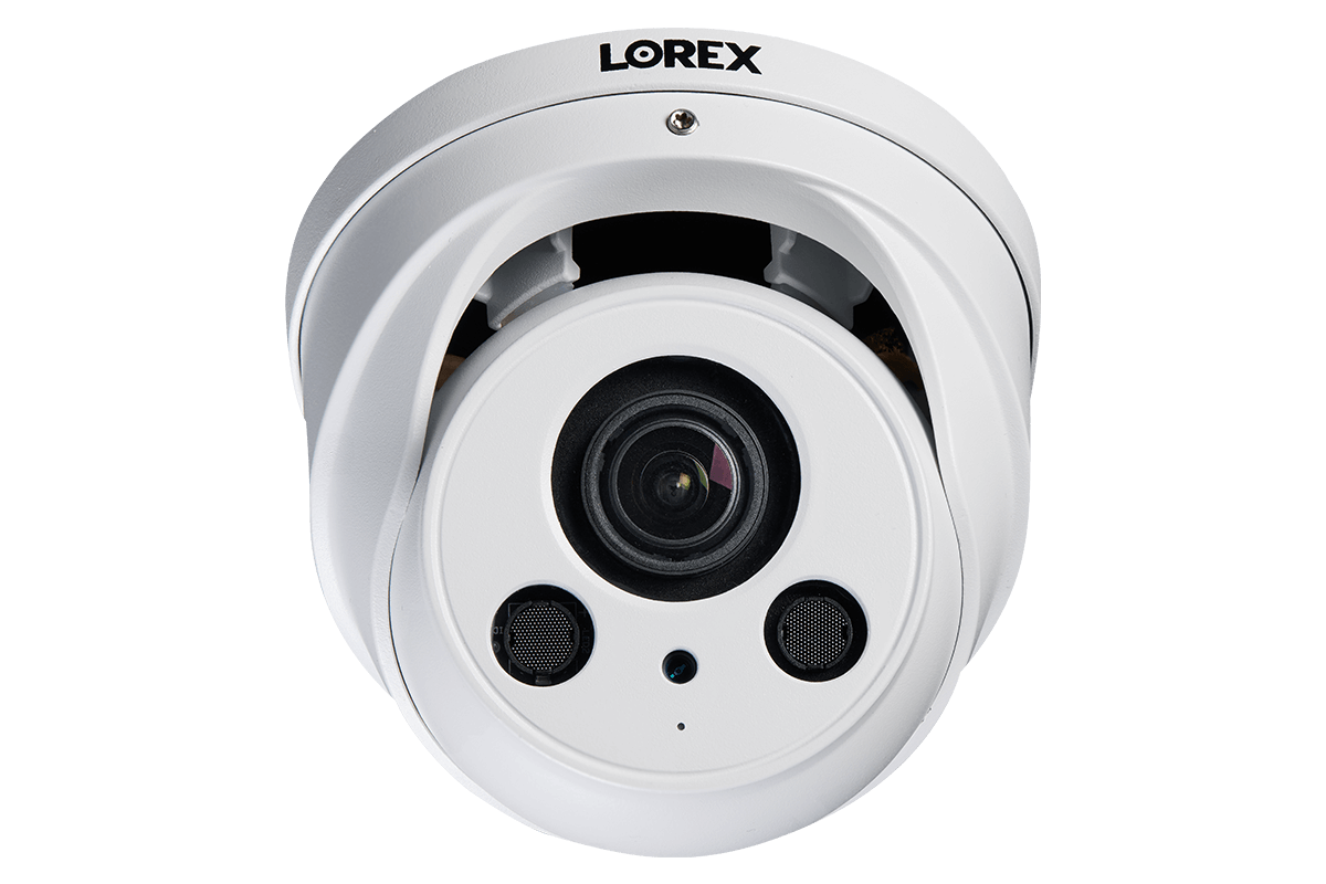4K Nocturnal IP NVR System with Four Outdoor 4K (8MP) IP Bullet and Four 4K Audio Dome Cameras, 4x Optical Zoom and 250FT Night Vision - Lorex Corporation