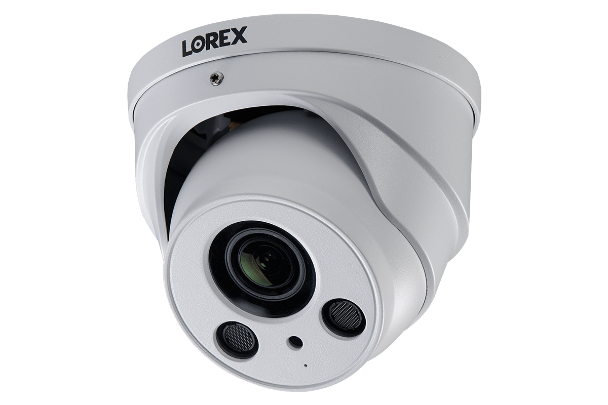4K Nocturnal IP NVR System with Four Outdoor 4K (8MP) IP Bullet and Four 4K Audio Dome Cameras, 4x Optical Zoom and 250FT Night Vision - Lorex Corporation