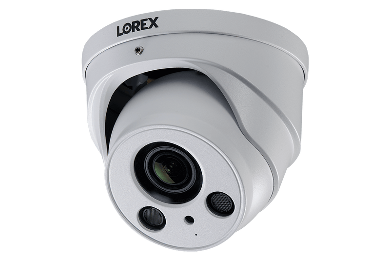 4K Nocturnal Motorized Zoom Lens IP Audio Dome Security Camera - White (2-Pack) - Lorex Corporation