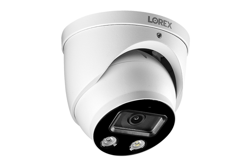 4K Ultra HD 8-Channel Fusion NVR System with 4 Smart Deterrence IP Audio Dome Cameras and Two-Way Talk - Lorex Corporation