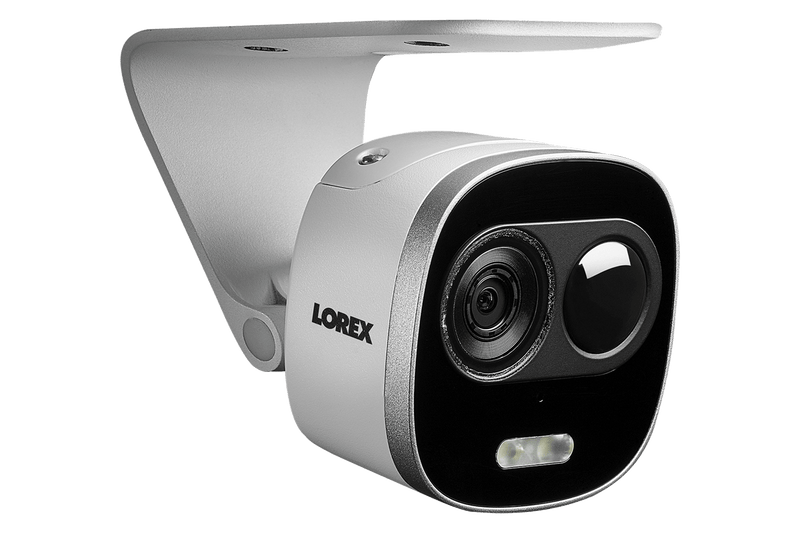 4K Ultra HD IP NVR System with 4 Active Deterrence Security Cameras, 130ft Night Vision - Lorex Corporation