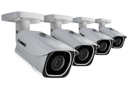 4K Ultra HD Resolution 8MP Outdoor Metal IP Camera, 130FT Color Night Vision, HEVC (4-pack) - Lorex Corporation