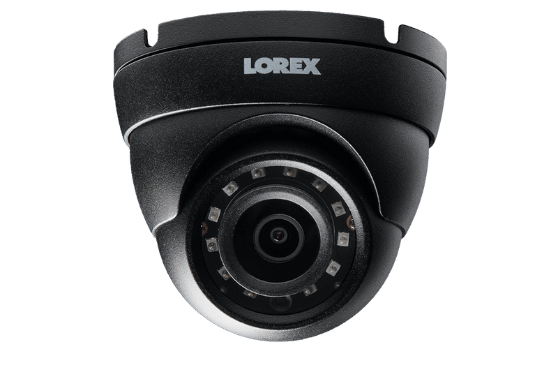 4MP Metal Dome Camera with 150FT Color Night Vision, HEVC, Black (2-pack) - Lorex Corporation