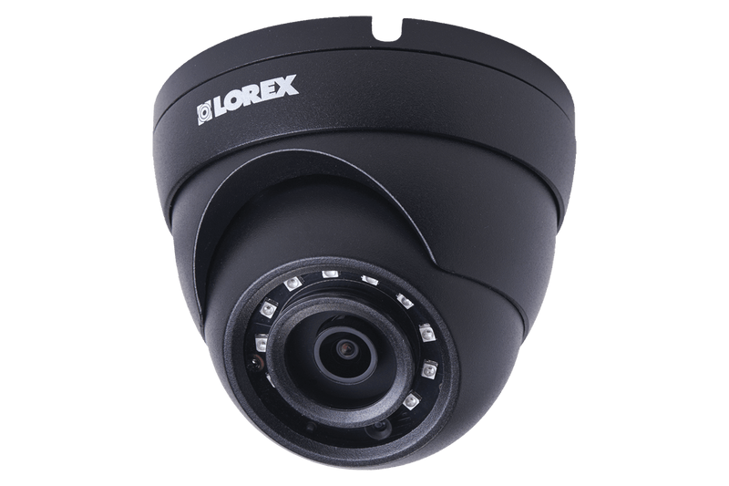 4MP Metal Dome Camera with 150FT Color Night Vision, HEVC, Black (4-pack) - Lorex Corporation