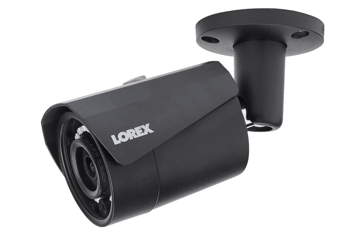 4MP Outdoor Metal Camera with 150FT Color Night Vision, HEVC, Black - Lorex Corporation