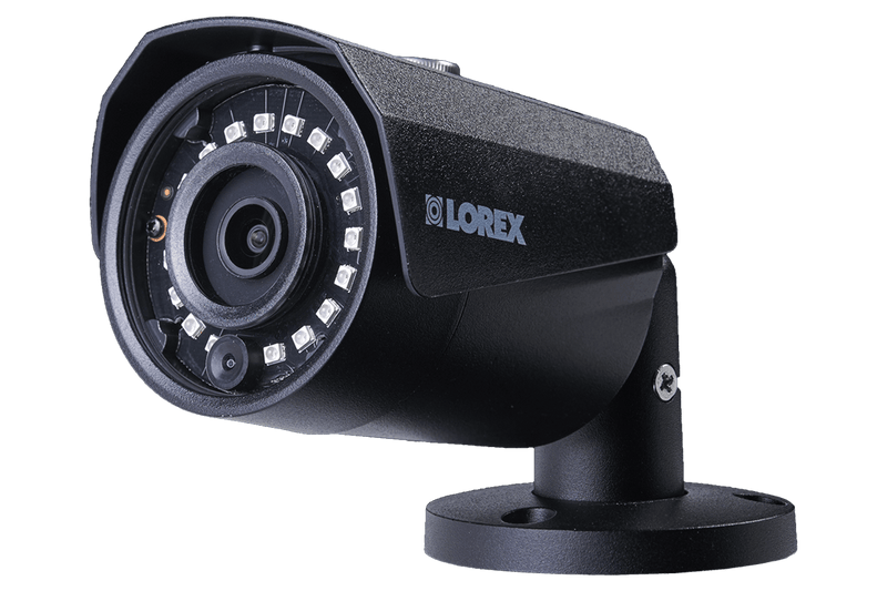 4MP Outdoor Metal Camera with 150FT Color Night Vision, HEVC, Black (4-pack) - Lorex Corporation