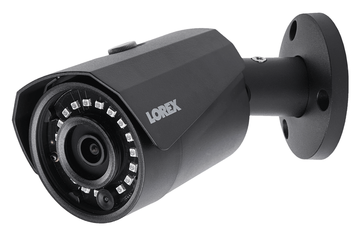 4MP Outdoor Metal Camera with 150FT Color Night Vision, HEVC, Black - Lorex Corporation