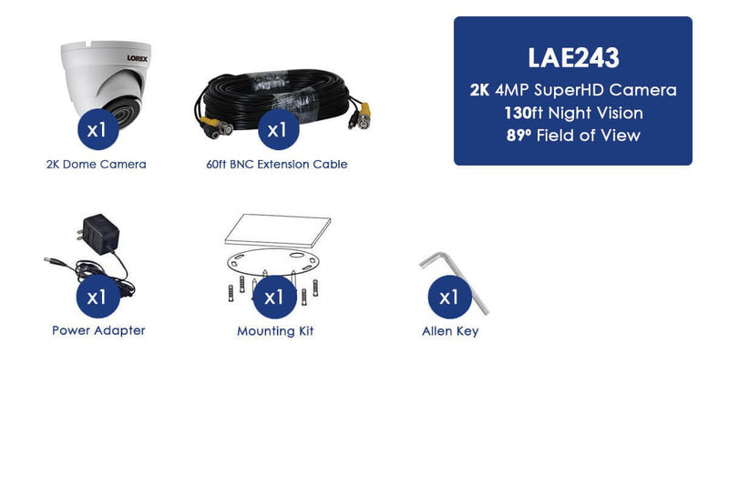 4mp Super High Definition Dome Security Camera - Lorex Corporation