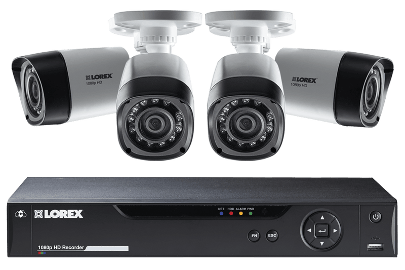 8 Channel HD MPX DVR with 1TB HDD, 4 1080p Cameras with 130FT Night Vision - Lorex Corporation