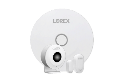 8-Channel NVR Fusion System with Four 4K (8MP) IP Cameras, 2K Wi-Fi Video Doorbell, and Smart Sensor Starter Kit - Lorex Corporation