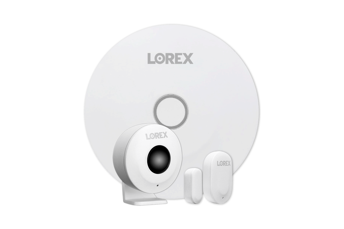 8-Channel NVR Fusion System with Four 4K Smart Deterrence IP Dome Cameras, 2K Wi-Fi Video Doorbell and Smart Sensor Starter Kit - Lorex Corporation