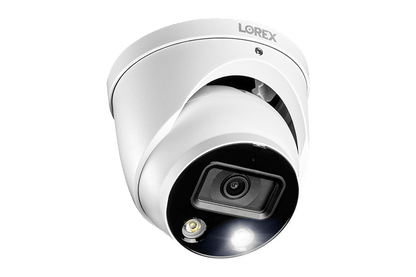 8-Channel NVR Fusion System with Six 4K Smart Deterrence IP Dome Security Cameras, Wi-Fi Floodlight and Indoor Camera - Lorex Corporation