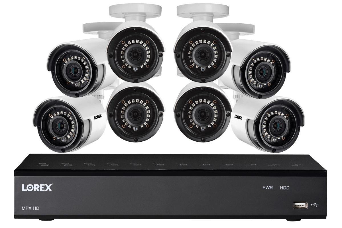 HD Security Camera System with Eight 1080p Bullet Cameras & Lorex Cirrus Connectivity - Lorex Corporation