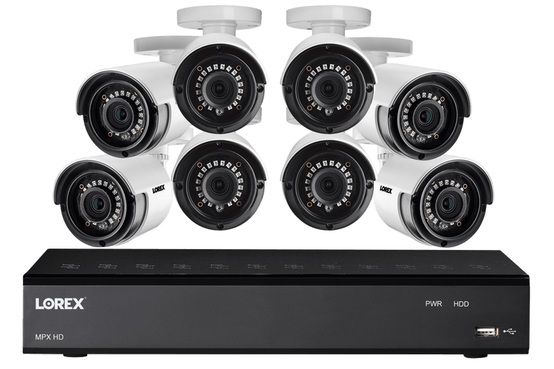 HD Security Camera System with Eight 1080p Bullet Cameras & Lorex Cirrus Connectivity - Lorex Corporation