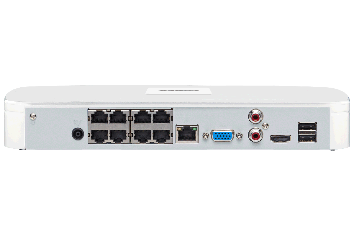 High Definition IP Security Camera System with 8 Channel NVR and 8 Outdoor 2K (3MP) IP Cameras - Lorex Corporation