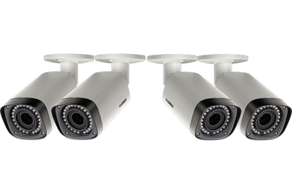 Indoor/Outdoor Security Cameras with Motorized Lenses (4-Pack) - Lorex Corporation