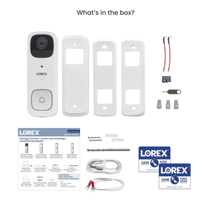 Lorex 2K Battery Video Doorbell and 4K Spotlight Indoor/Outdoor Wi-Fi 6 Security Camera - Lorex Corporation