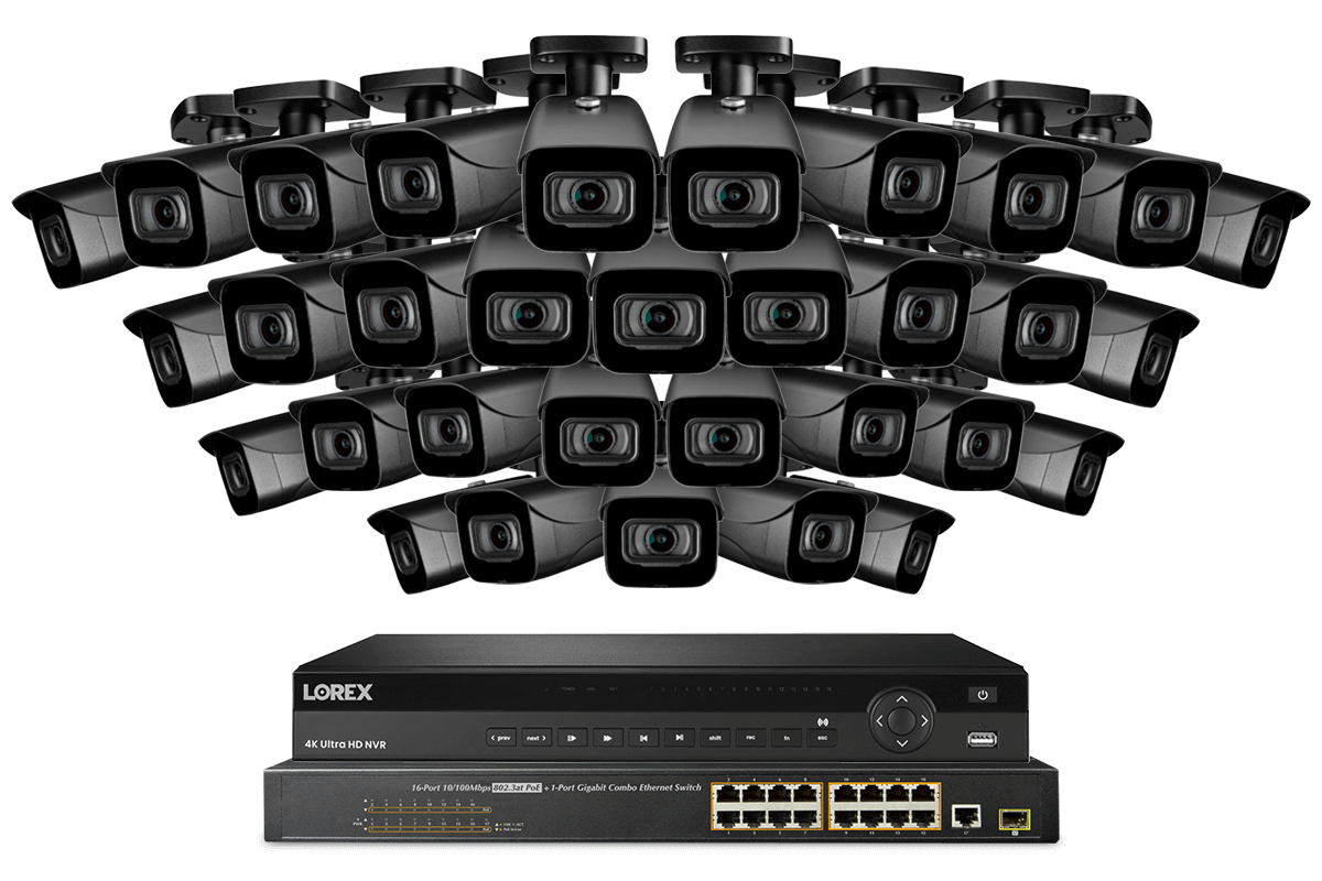 Lorex 4K (32 Camera Capable) 8TB Wired NVR System with IP Bullet Cameras - Lorex Corporation