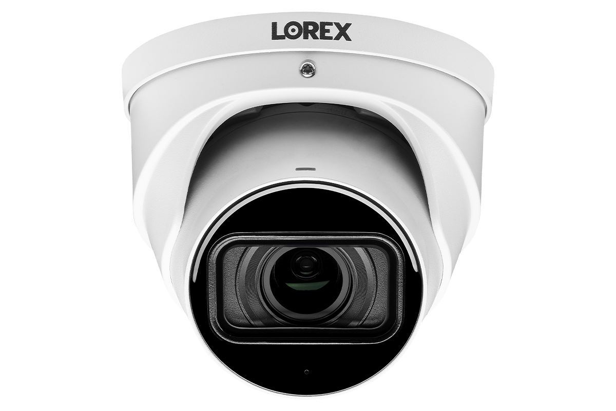 Lorex 4K (32 Camera Capable) 8TB Wired NVR System with Nocturnal 4 Smart IP Dome Cameras Featuring Motorized Varifocal Lens, Listen-In Audio and 30FPS Recording - Lorex Corporation