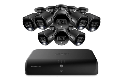 Lorex 4K (8 Camera Capable) 2TB Wired DVR System with Analog Active Deterrence Security Cameras - Lorex Corporation