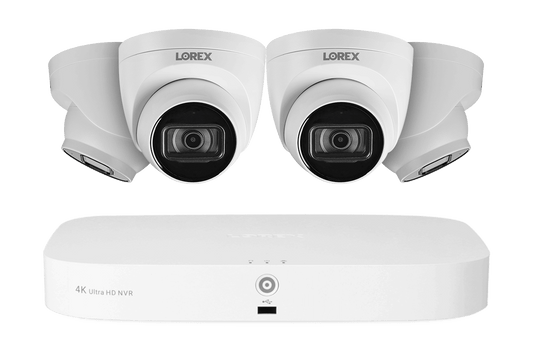 Lorex 4K 8-Channel 2TB Wired NVR System with 4 Dome Cameras - Lorex Corporation