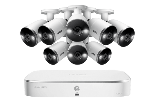 Lorex 4K 8-Channel 2TB Wired NVR System with 8 Active Deterrence Cameras - Lorex Corporation