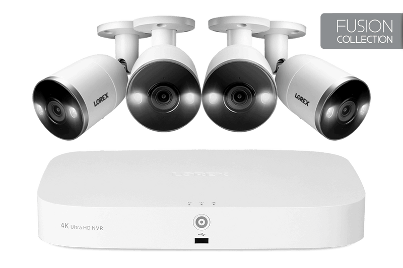 Lorex 4K NVR Security System with Smart Deterrence Cameras, Fusion Capabilities and Smart Motion Detection Plus - Lorex Corporation