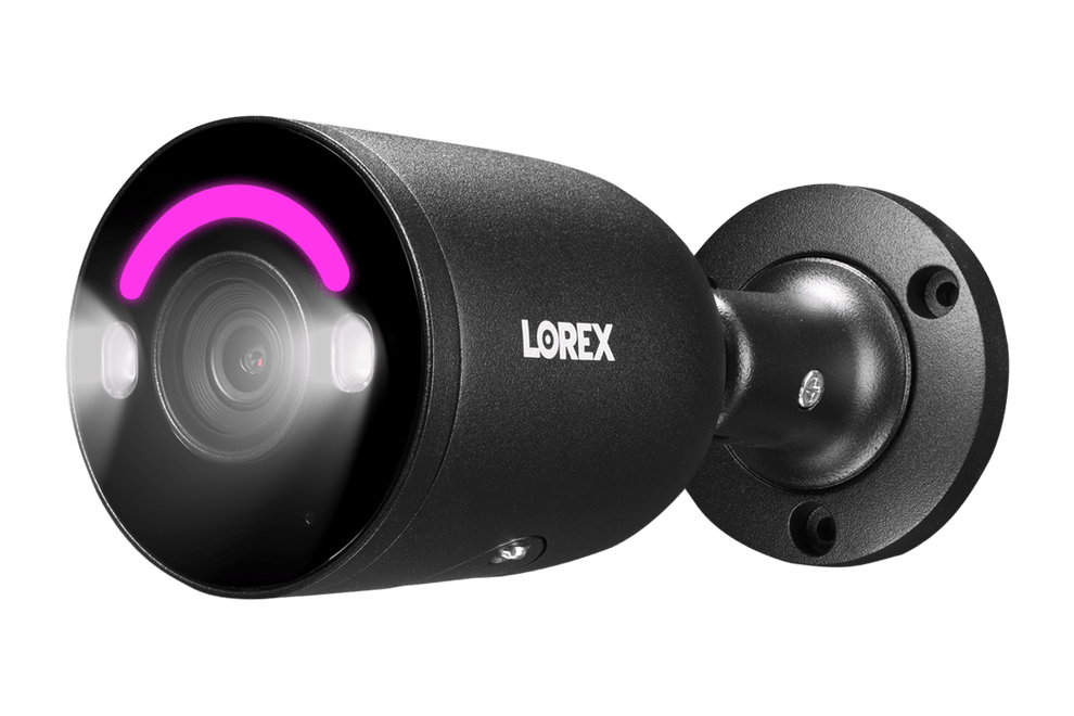 Lorex 4K IP Wired Bullet Security Camera with Smart Security Lighting