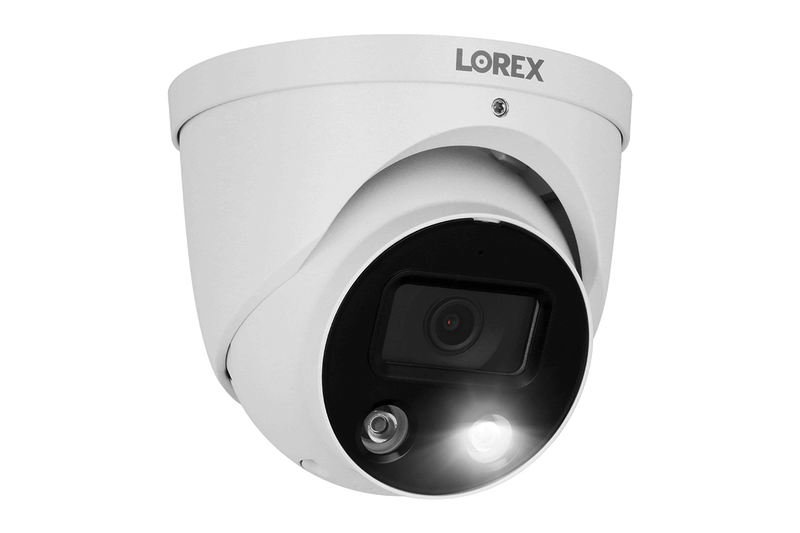 Lorex 8-channel Fusion NVR System with 4 Smart Deterrence Security Cameras - Lorex Corporation