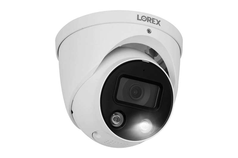 Lorex 8-channel Fusion NVR System with 4 Smart Deterrence Security Cameras - Lorex Corporation