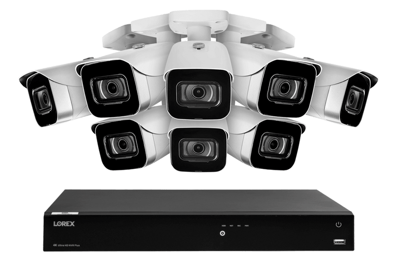Lorex Fusion 4K (16 Camera Capable) 3TB Wired NVR System with IP Bullet Cameras - Lorex Corporation