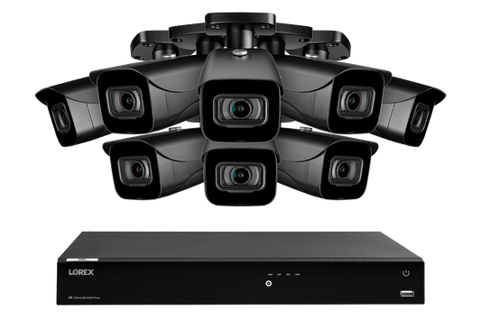 Lorex Fusion 4K (16 Camera Capable) 3TB Wired NVR System with IP Bullet Cameras - Lorex Corporation