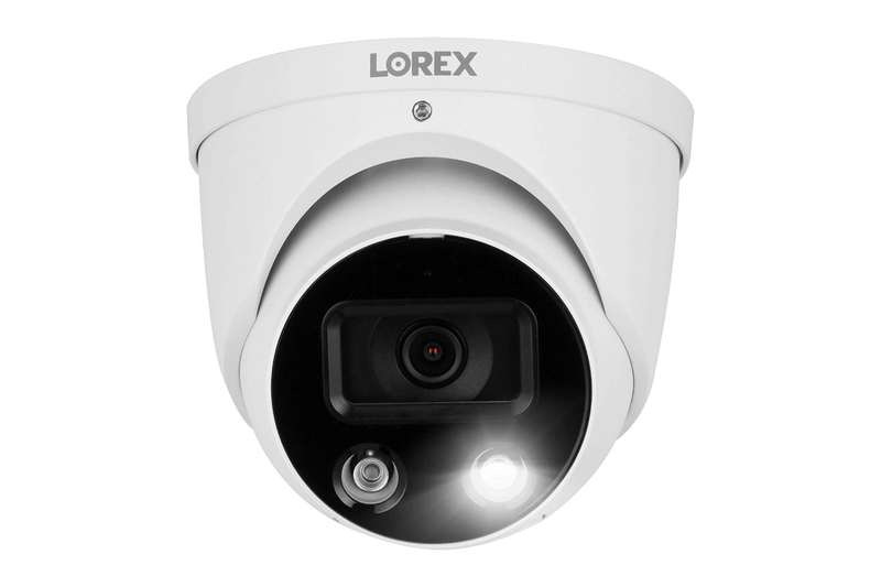 Lorex Fusion 4K (16 Camera Capable) 4TB Wired NVR System with Dome Cameras Featuring Smart Deterrence and Two-Way Talk - Lorex Corporation