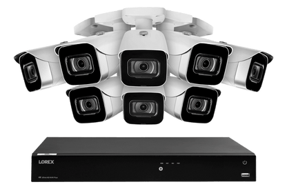 Lorex Fusion 4K (16 Camera Capable) 4TB Wired NVR System with Eight IP Bullet Cameras - Lorex Corporation