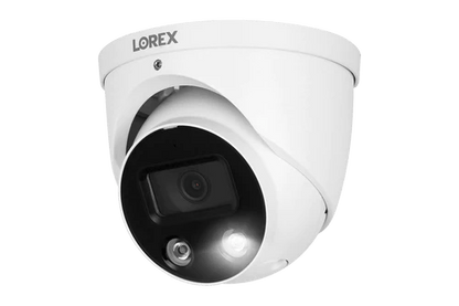 Lorex Fusion 4K 16 Camera Capable (8 Wired + 8 Wi-Fi) 2TB NVR System with 6 Smart Deterrence Dome Cameras, 2K Wired Doorbell, Sensor Kit and 1080P Floodlight - Lorex Corporation