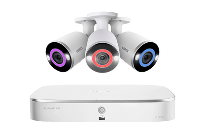 Lorex Fusion 4K 16 Camera Capable (8 Wired and 8 Wi-Fi) 2TB Wired NVR System with 3 Bullet Cameras Featuring Smart Security Lighting - Amazon - Lorex Corporation