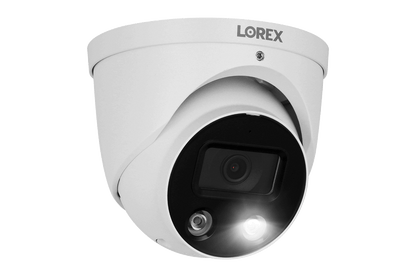Lorex Fusion 4K 16-Channel 3TB Wired NVR System with Smart Deterrence Dome Security Cameras - Lorex Corporation