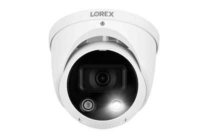 Lorex Fusion 4K 16-Channel 3TB Wired NVR System with Smart Deterrence Dome Security Cameras - Lorex Corporation