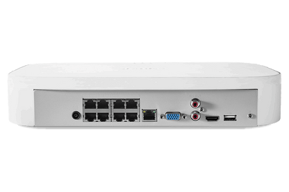 Lorex Fusion 4K 8-Channel 2TB Wired NVR System with Six 4K IP Cameras + 2K Indoor Wi-Fi Security Camera and Wi-Fi Floodlight Camera - Lorex Corporation