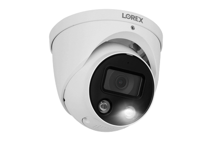 Lorex Fusion 4K 8-Channel 2TB Wired NVR System with Six 4K IP Dome Cameras + 2K Indoor Wi-Fi Security Camera and Wi-Fi Floodlight Camera - Lorex Corporation