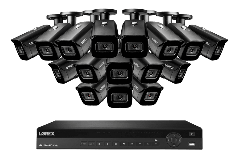 Lorex Nocturnal 3 4K (16 Camera Capable) 4TB NVR System with Smart IP Bullet Security Cameras with Listen-In Audio and 30FPS - Lorex Corporation