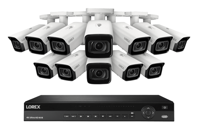 Lorex Nocturnal 3 4K (16 Camera Capable) 4TB NVR System with Smart IP Bullet Security Cameras with Motorized Varifocal Lens - Lorex Corporation