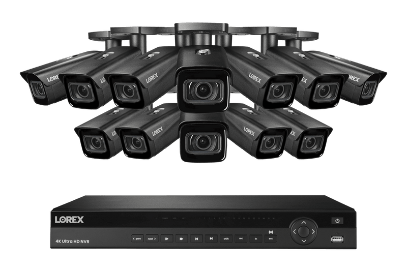 Lorex Nocturnal 3 4K (16 Camera Capable) 4TB NVR System with Smart IP Bullet Security Cameras with Motorized Varifocal Lens - Lorex Corporation