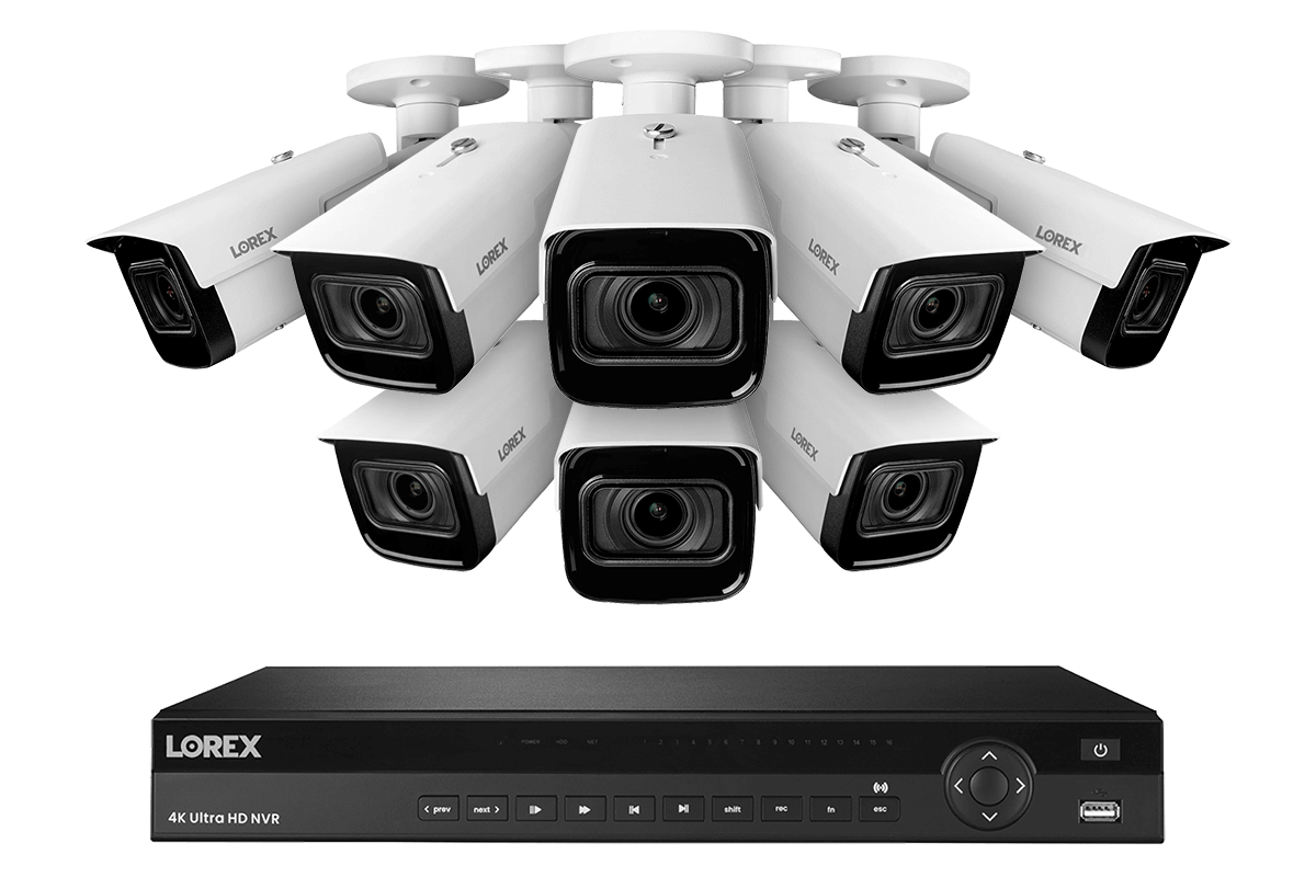 Lorex Nocturnal 3 4K 16-Channel 4TB Wired NVR System with Smart IP Cameras, 30FPS Recording and Motorized Varifocal Zoom Lenses - Lorex Corporation