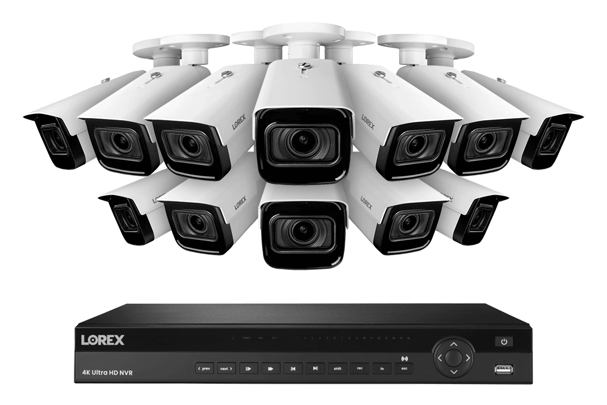 Lorex Nocturnal 3 4K 16-Channel 4TB Wired NVR System with Smart IP Cameras, 30FPS Recording and Motorized Varifocal Zoom Lenses - Lorex Corporation