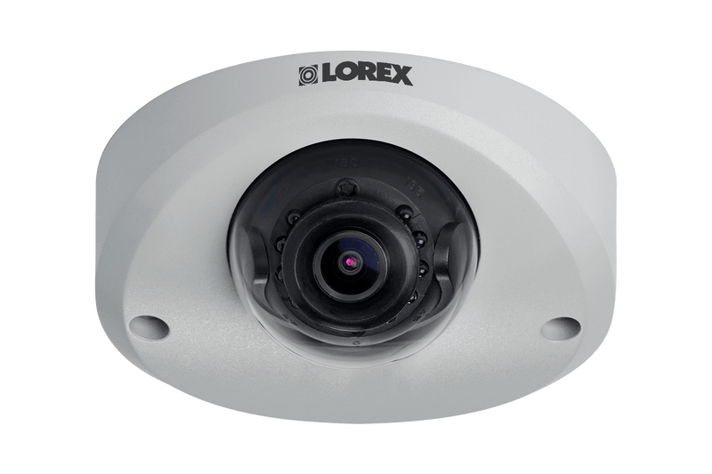 Mini Audio HD IP 2K Metal Dome Security Camera, 150ft Color Night Vision (4-pack) - Lorex Corporation