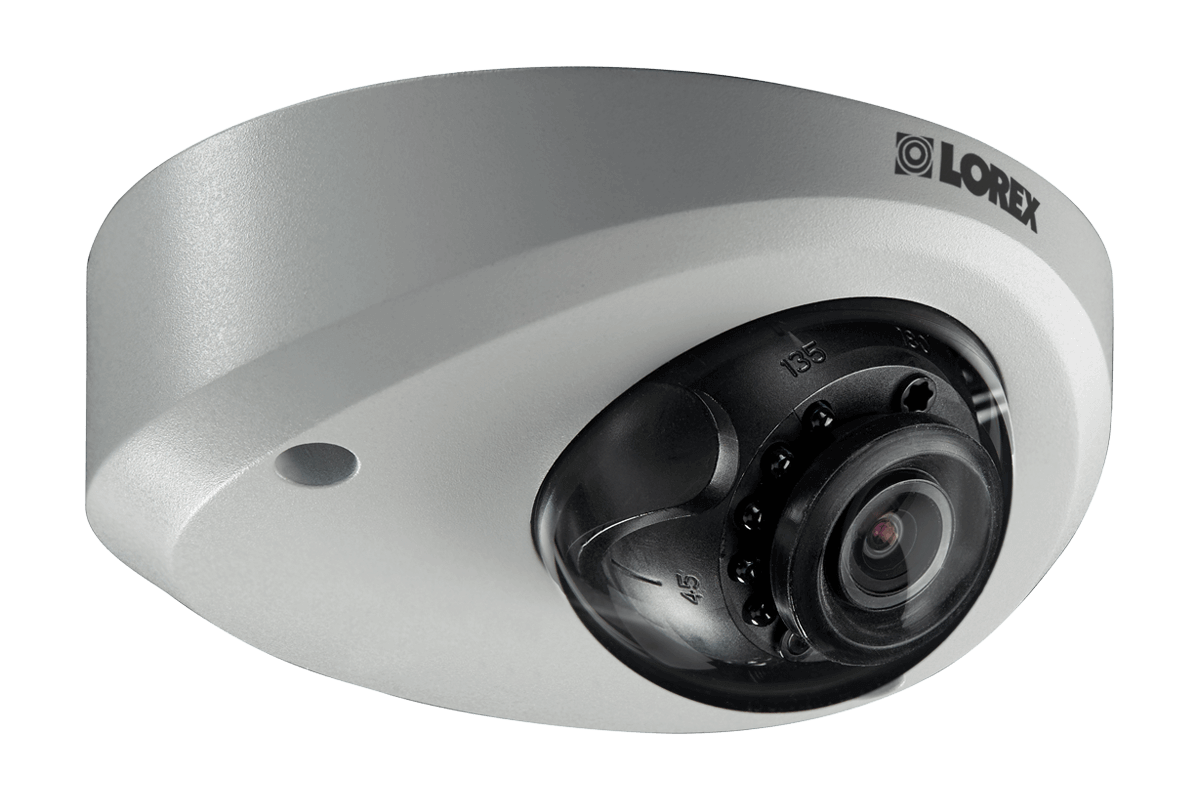 Mini Audio HD IP 2K Metal Dome Security Camera, 150ft Color Night Vision - Lorex Corporation